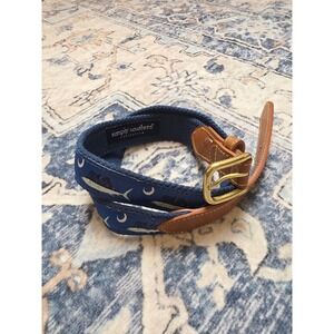 Simply Southern Men's Size 34 Swordfish Crescent Moon Preppy Resortwear Belt